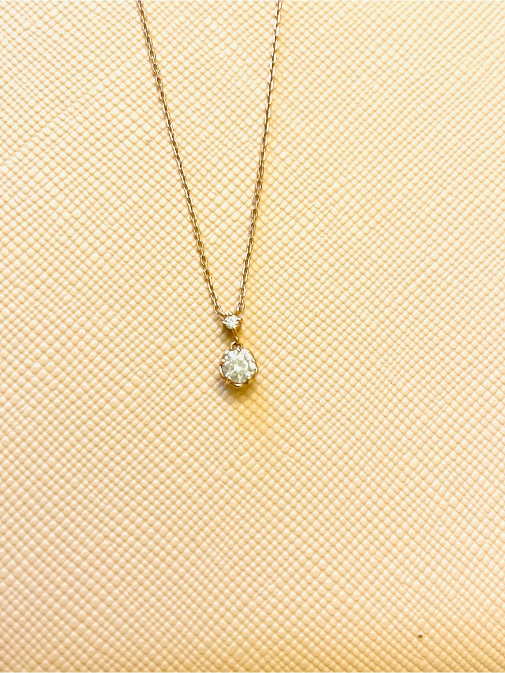 Vendome Aoyama, Designer’s Jewelry Solitaire Pendant Necklace with Silver